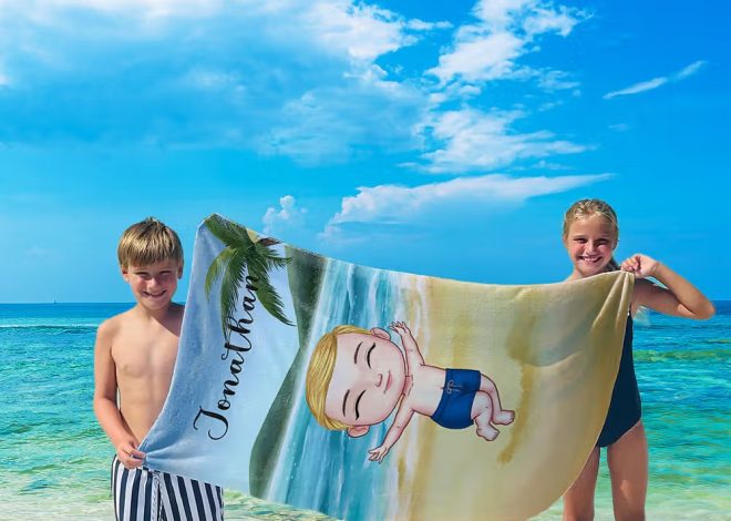 Niezastąpiony spersonalizowany ręcznik plażowy na niezapomniane rodzinne wakacje